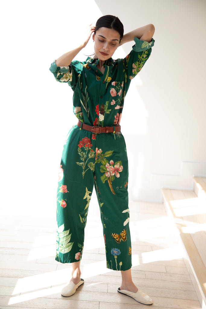 Aleksandr Manamïs | Etuide Cropped Trouser in Jardin Vert