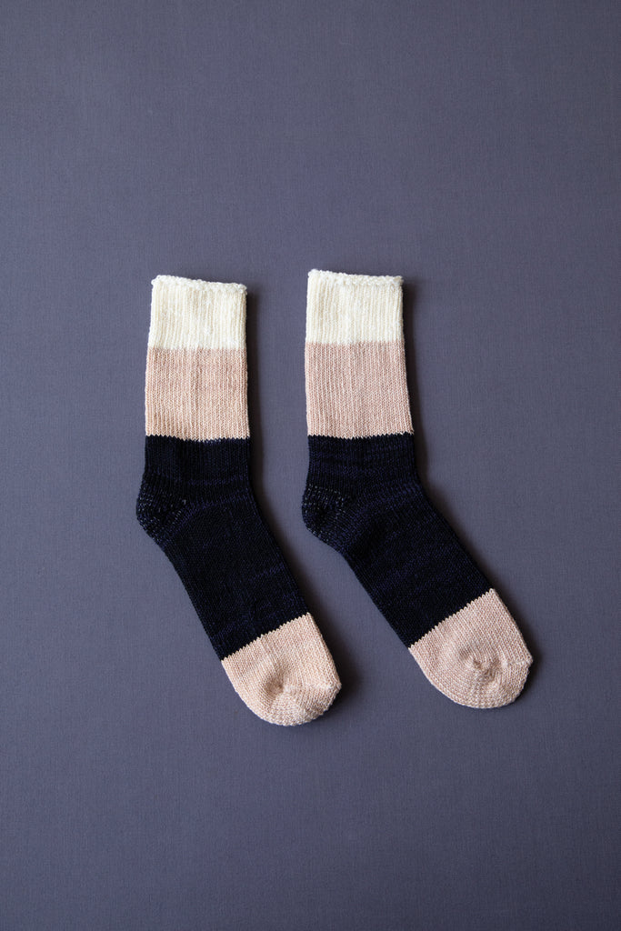 Aseedonclöud | Socks in Off White & Beige & Navy