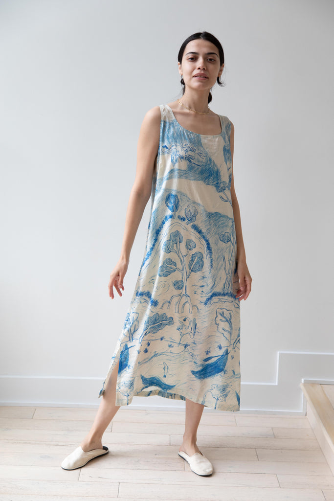 Runaway Bicycle | Mary Dress in Blue Pond