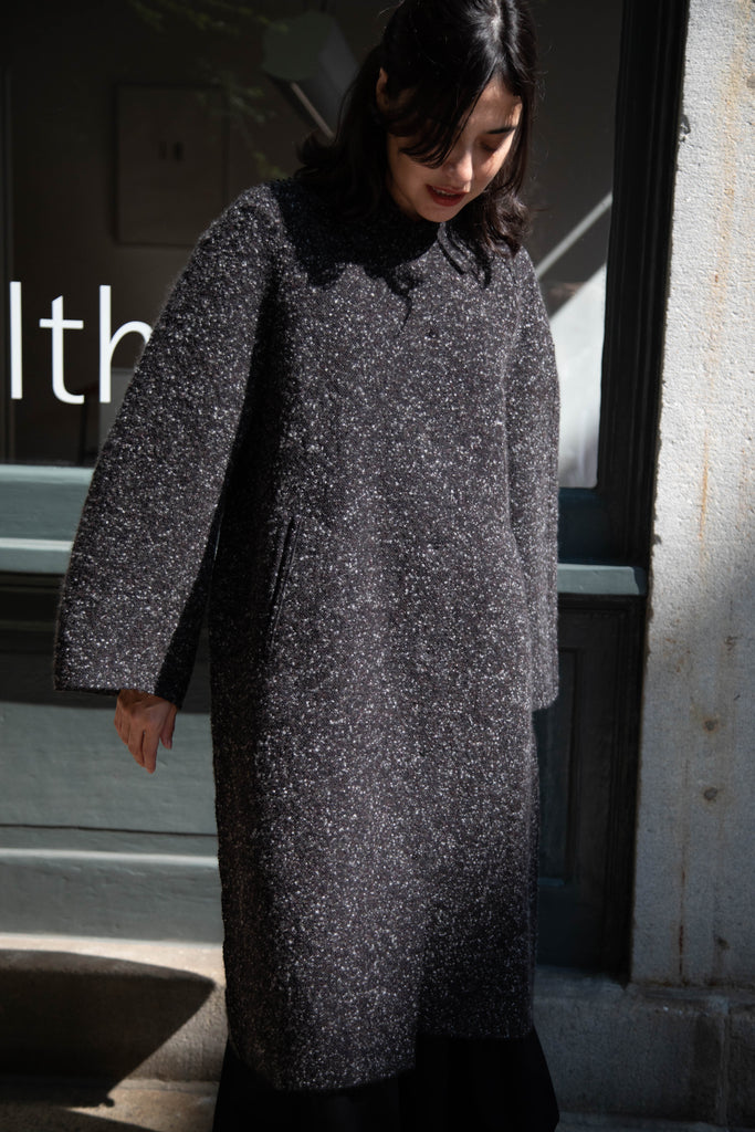 Boboutic | Canvas Lined With Love Coat in Black Mix