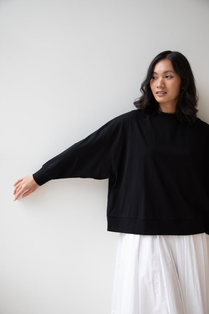 Laboratory | Dropsleeve Utility Pullover in Black
