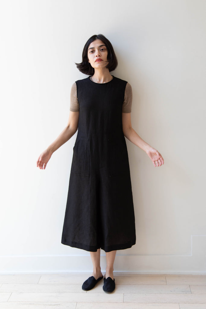 Old Man's Tailor | Linen Jumpsuit in Black