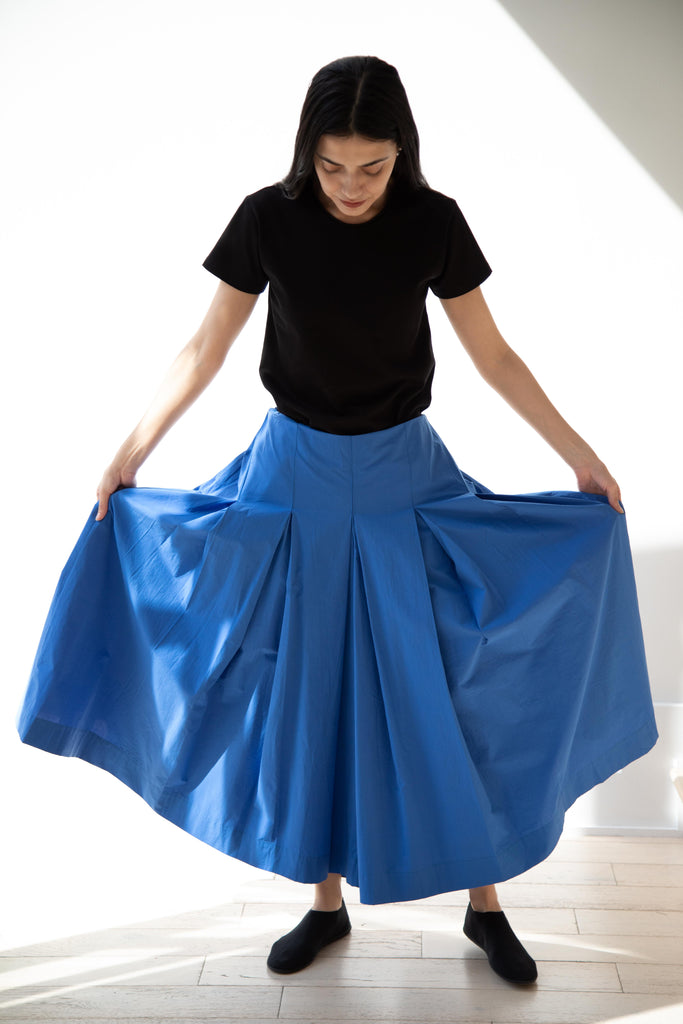Unisecon | Rayna Pants in Blue Poplin