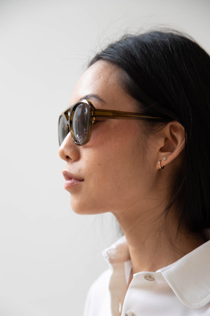 Eva Masaki | Chiyo Sunglasses in Avocado