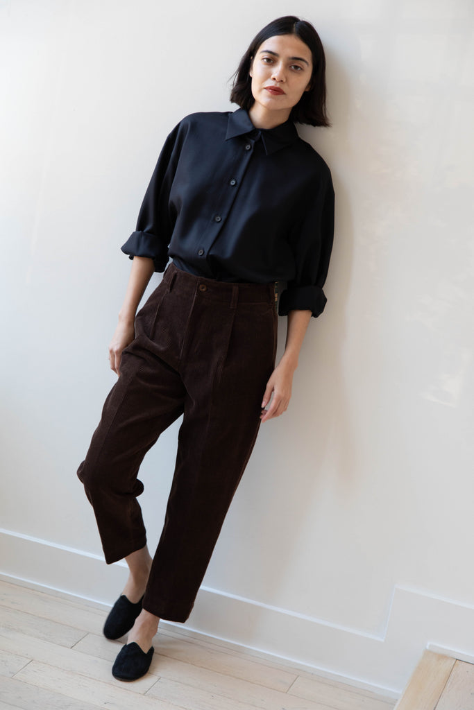 Aseedonclöud | HW Slacks in Brown Corduroy