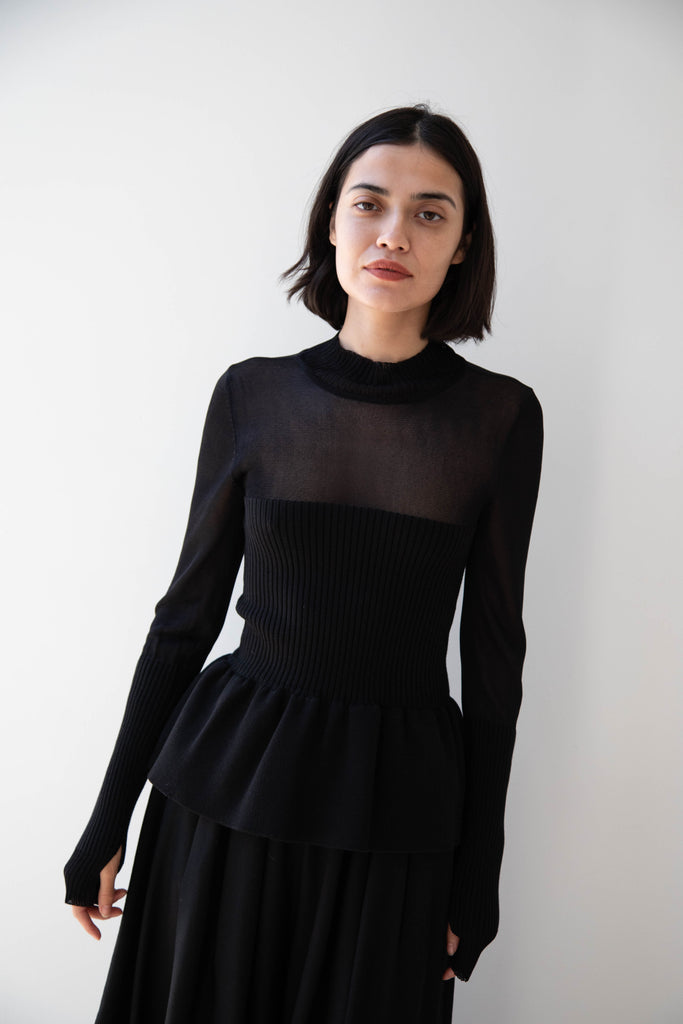 Renata Brenha | Sublime Knitted Top in Black