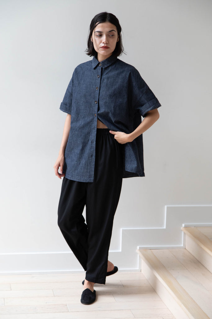 Apuntob | Boxy Blouse in Japanese Denim