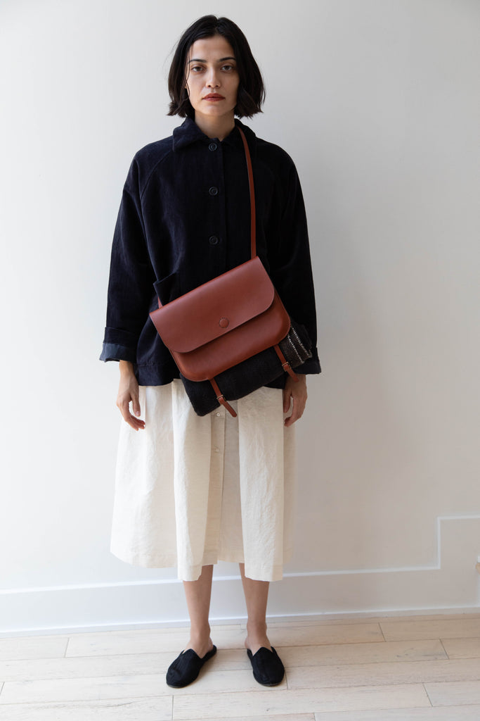 Melete | Liminal Double Shoulder Bag in Chestnut