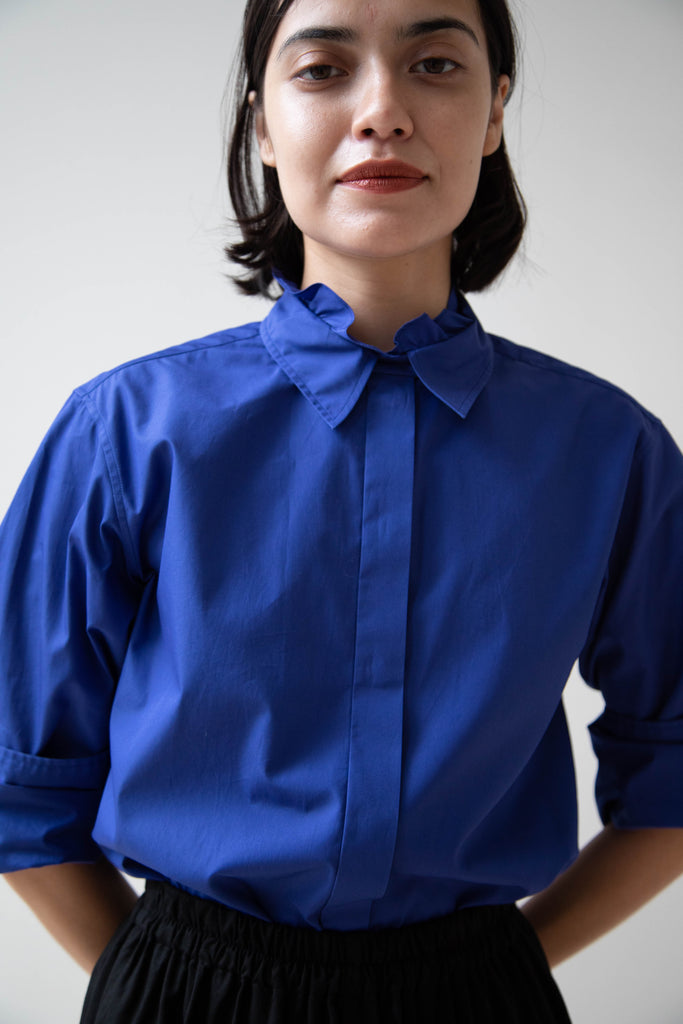 Atlantique Ascoli | Untitled 1 Blouse in Deep Blue