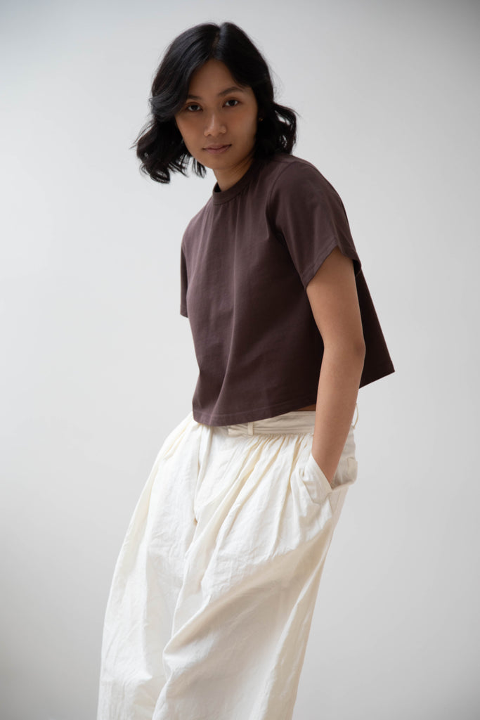 Nothing Written | Bobba Cotton T-Shirt in Brown