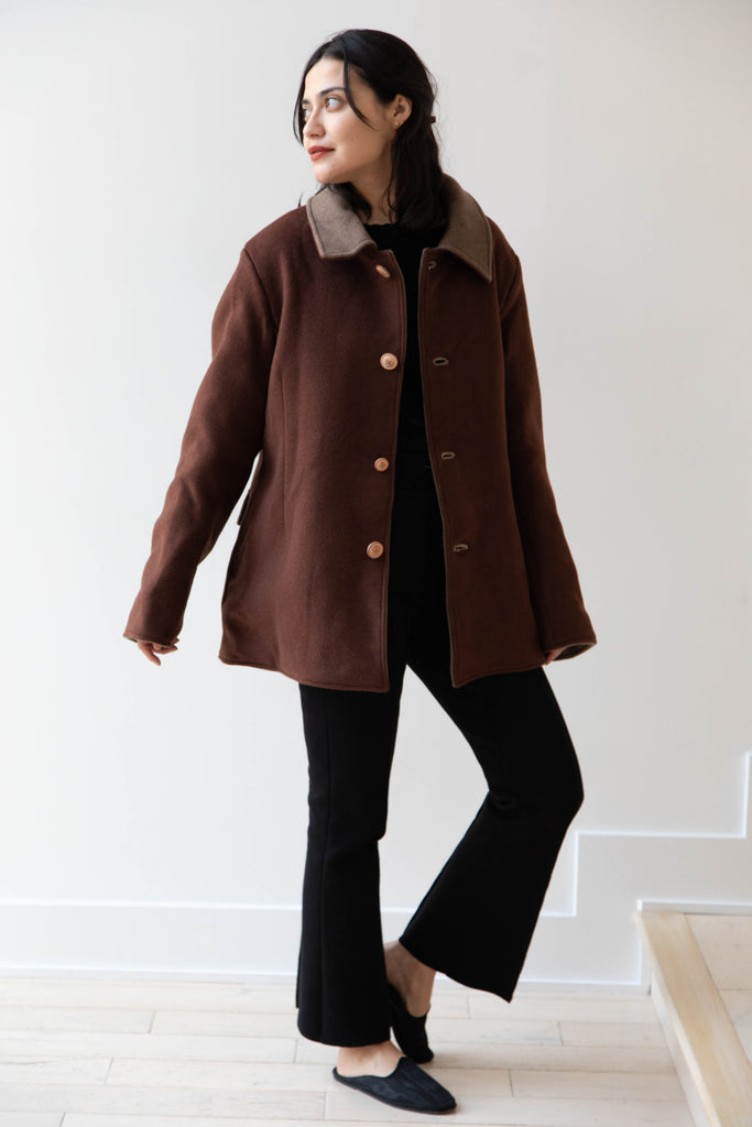 The Backward Vendor | Hero Jacket in Two Tone Brown