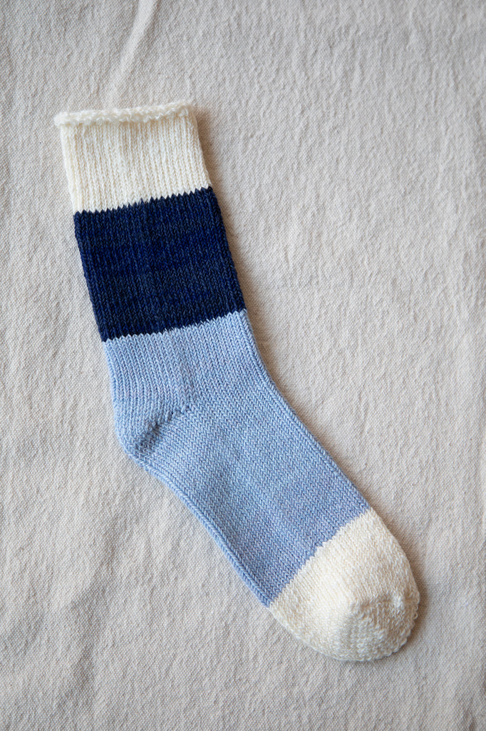 Aseedonclöud | Socks in Cornflower Blue & Navy