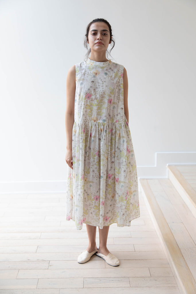 Gauze | Sleeveless Gather Dress in Irma's Meadow by Liberty of London