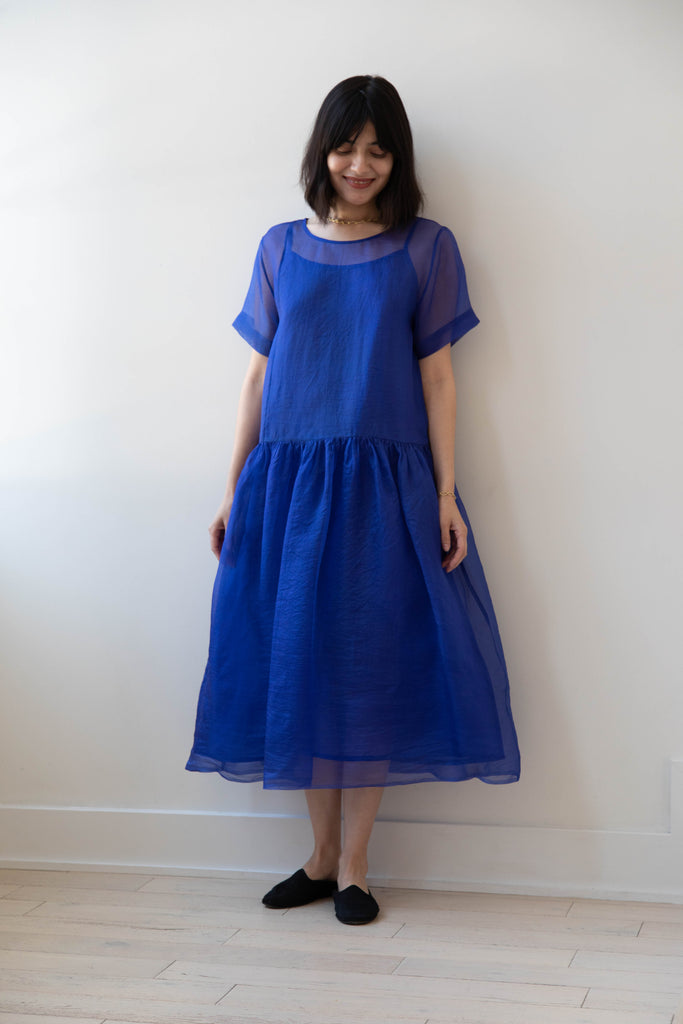 RB by Runaway Bicycle | Silk Organza Coco Dress in Cobalt