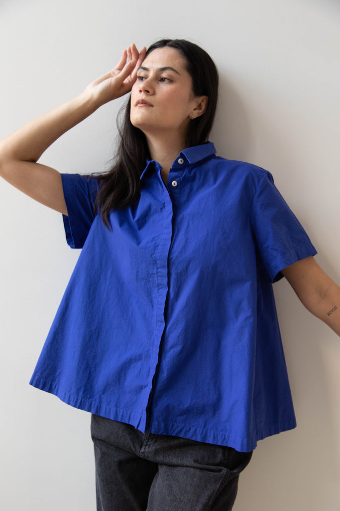 Fabiana Pigna | Iko Blouse in Indigo Cotton