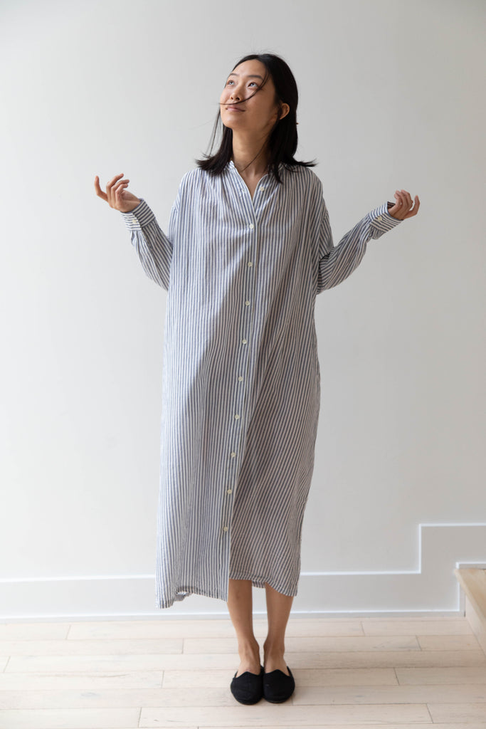 Ichi | Stripe Cotton Dress