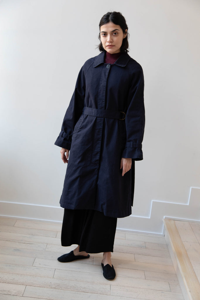 Polder | Amber Trench Coat in Night Blue