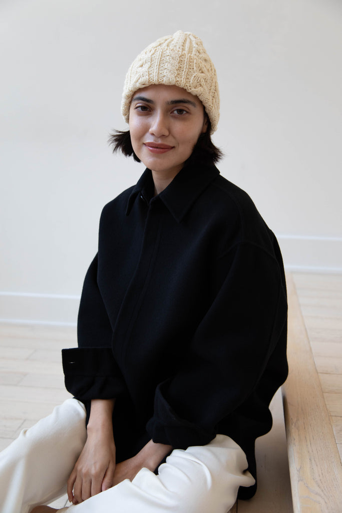 Highland 2000 | Aran Wool Cap in Cream