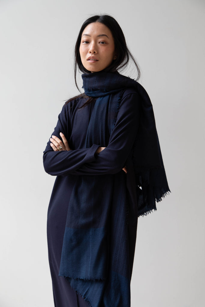 Maison de Soil | Cashmere Check Wool Scarf