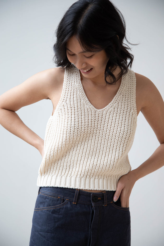 Nothing Written | Greta Knit Tank in Ivory