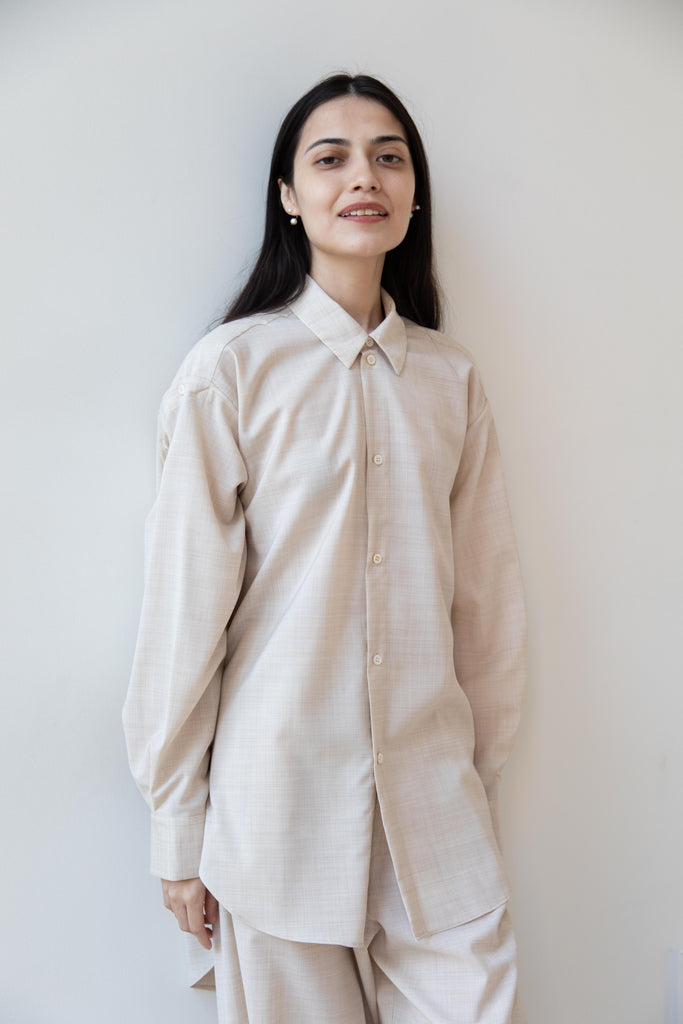 Wright & Doyle | Hand Tie Shirt in Hay