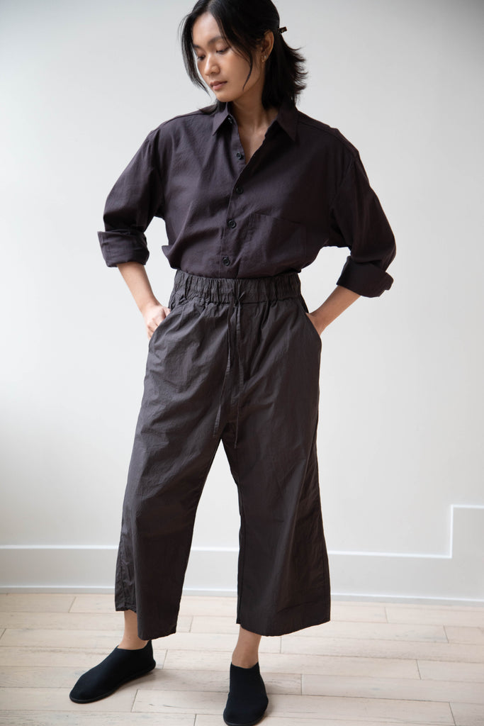 Album di Famiglia | Wide & Short Trouser TC in Brown