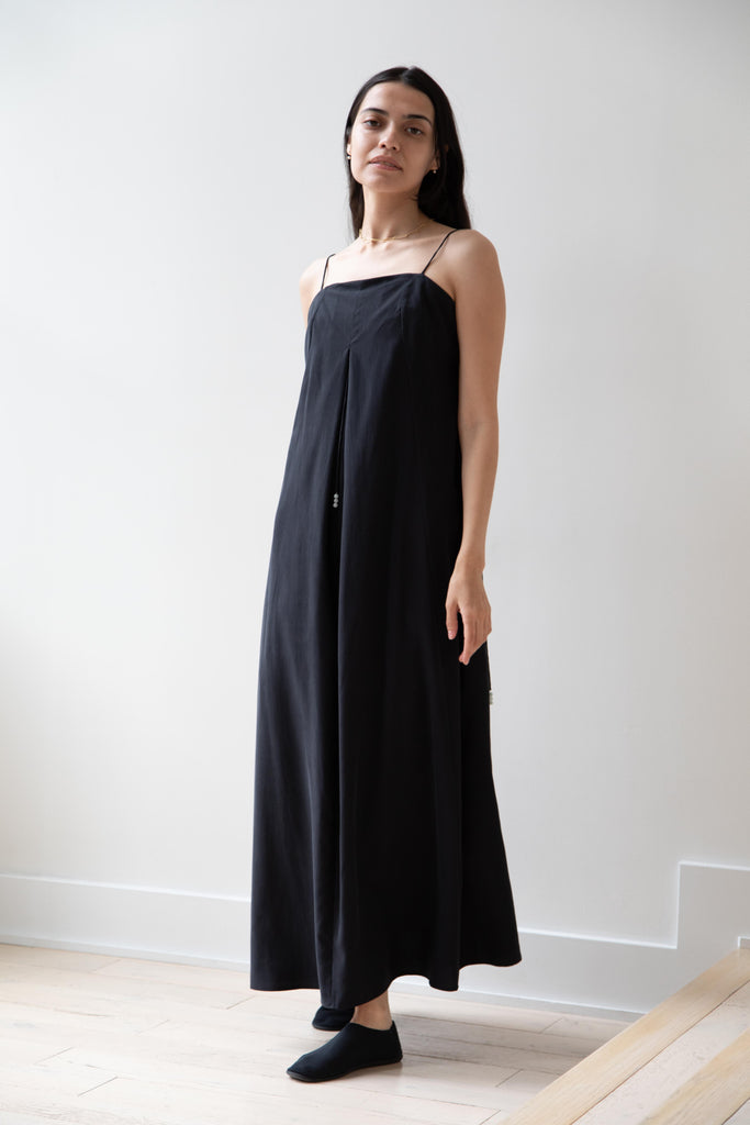 Seventyfive | Long Slip Dress in Black