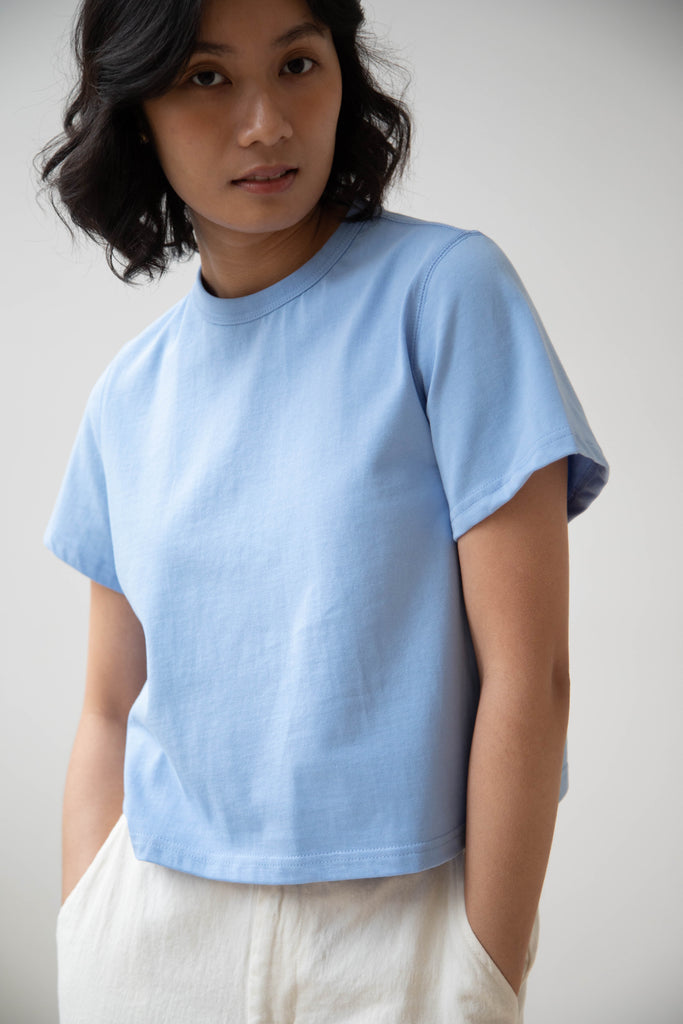 Nothing Written | Bobba Cotton T-Shirt in Blue