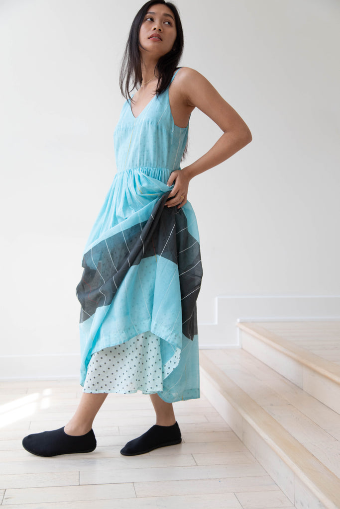 Eka | Caprice Dress in Light Blue Cotton