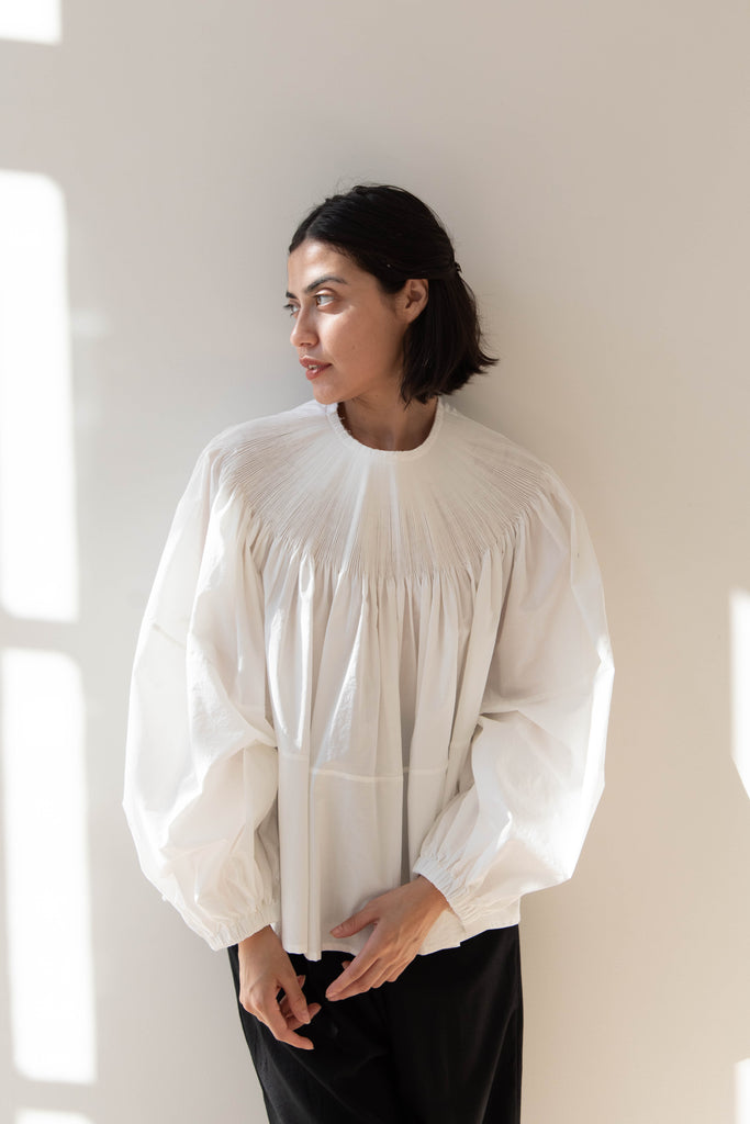 Renata Brenha | Fran Blouse in White Cotton