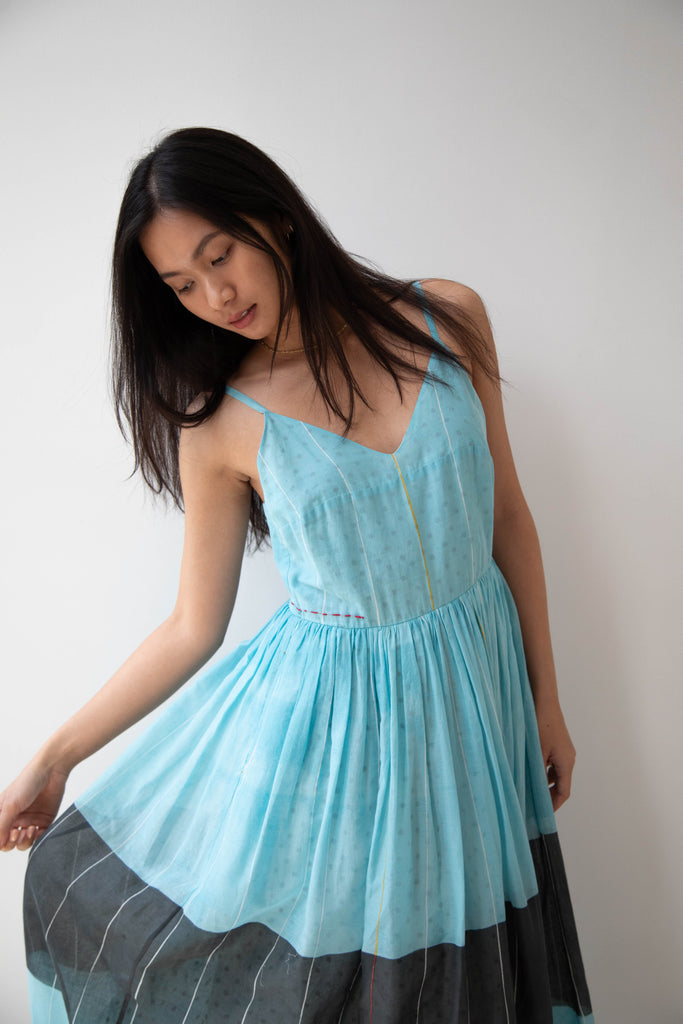 Eka | Caprice Dress in Light Blue Cotton