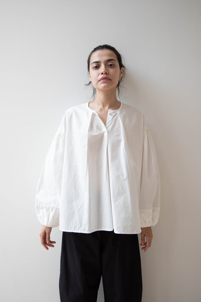 Gauze | Modernist Blouse in White