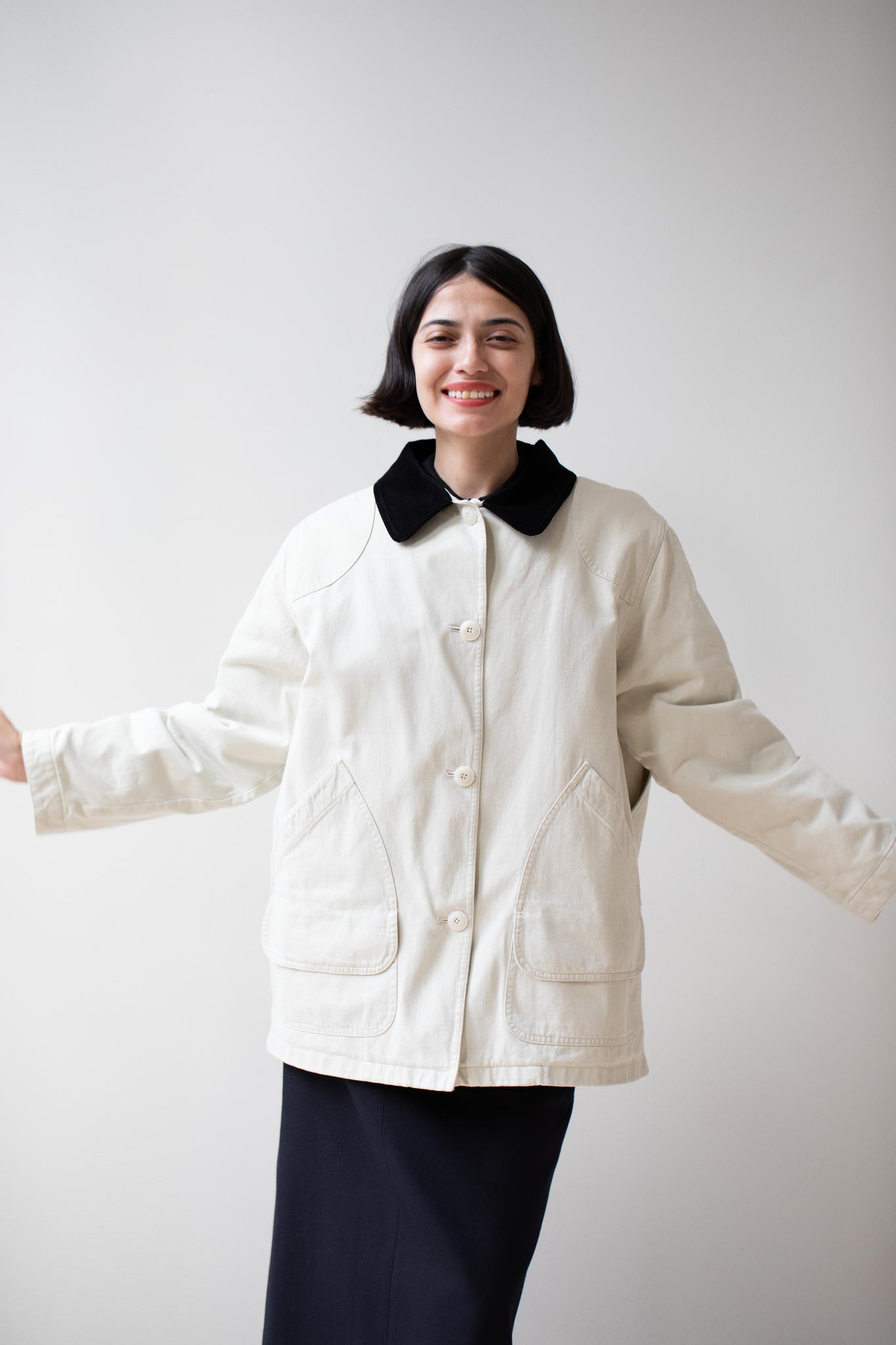 Nothing Written | Oversized Work Jacket In Ivory