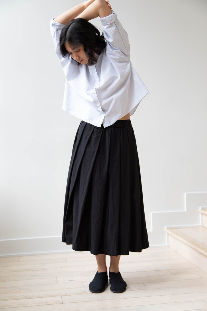 Bergfabel | Matilde Skirt in Black Cotton