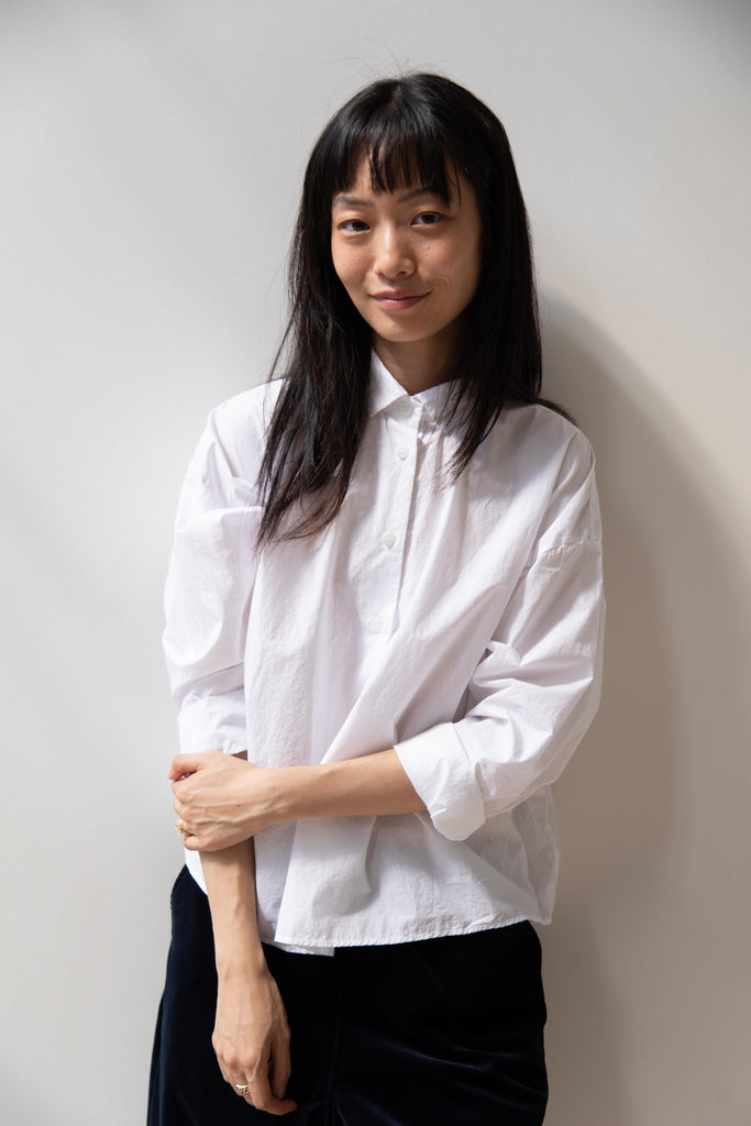 Bergfabel | Short Overshirt in White