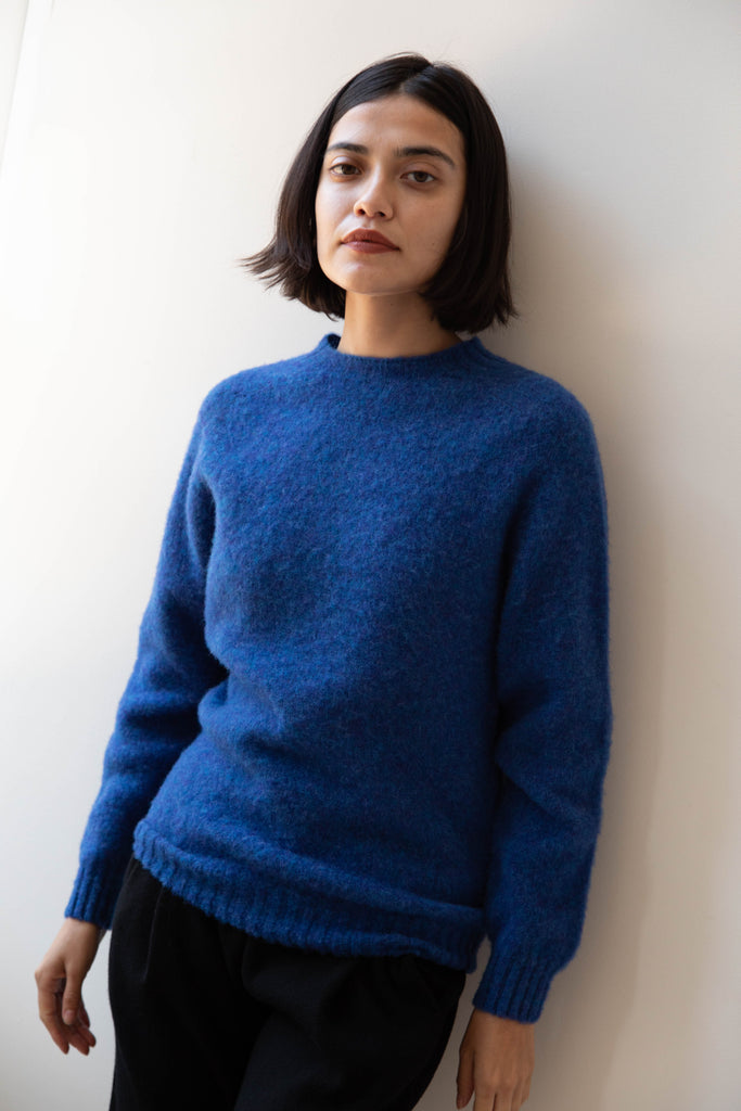 John Tulloch | Crewneck Sweater in Cobalt Blue