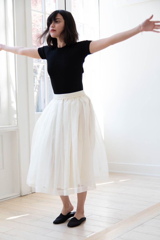 École De Curiosités | Solange Skirt in Off White