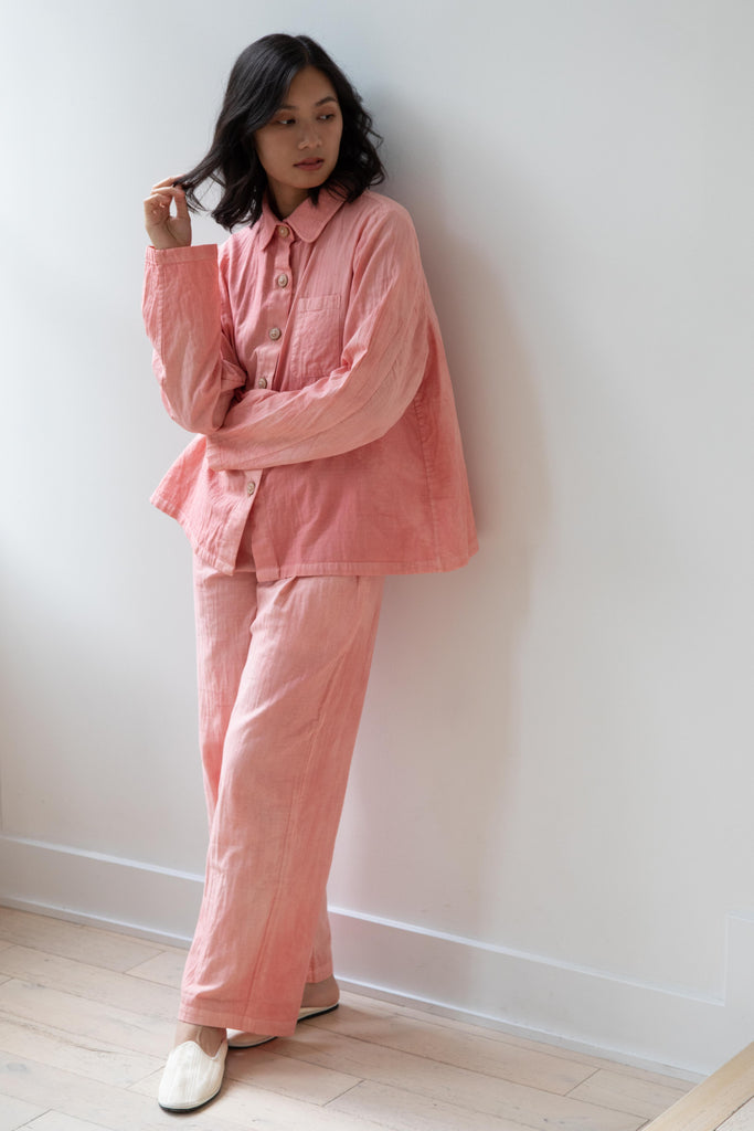 The Backward Vendor | Pajama Set in Pink Avocado Dye