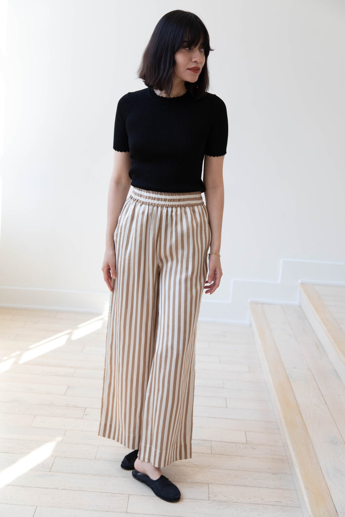 Asciari | Acero Pants in Striped Silk