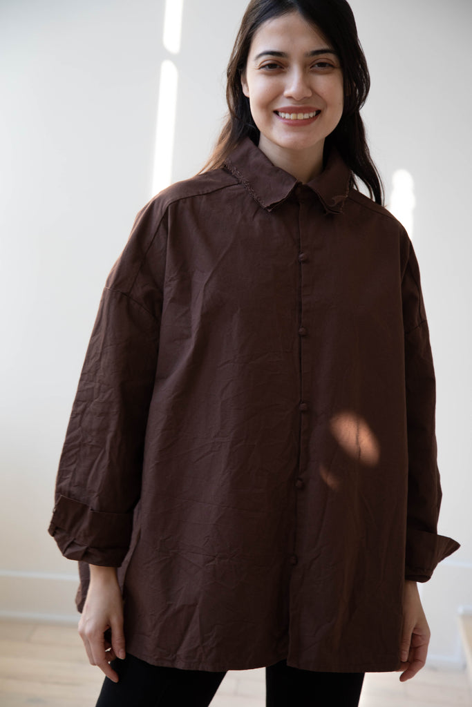Risa Nakamura | Shirt B in Chestnut Brown