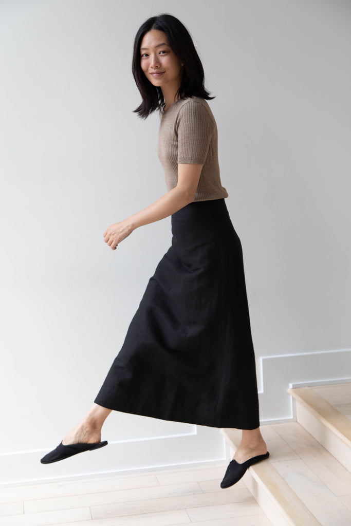 Une Heures | Short Sleeve Crew Neck in Gris