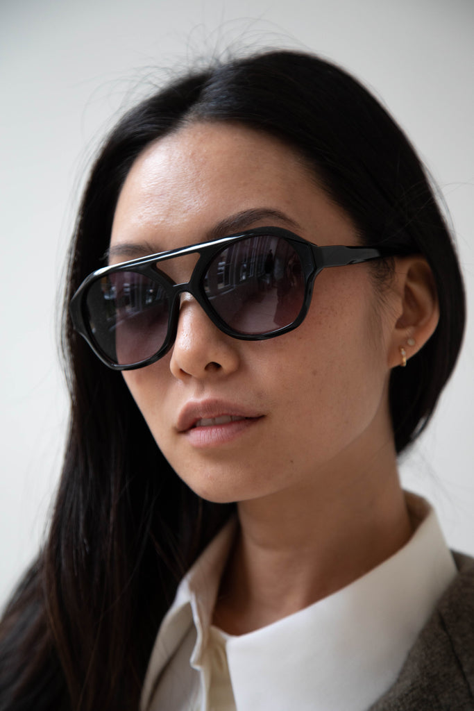 Eva Masaki | Chiyo Sunglasses in Nox