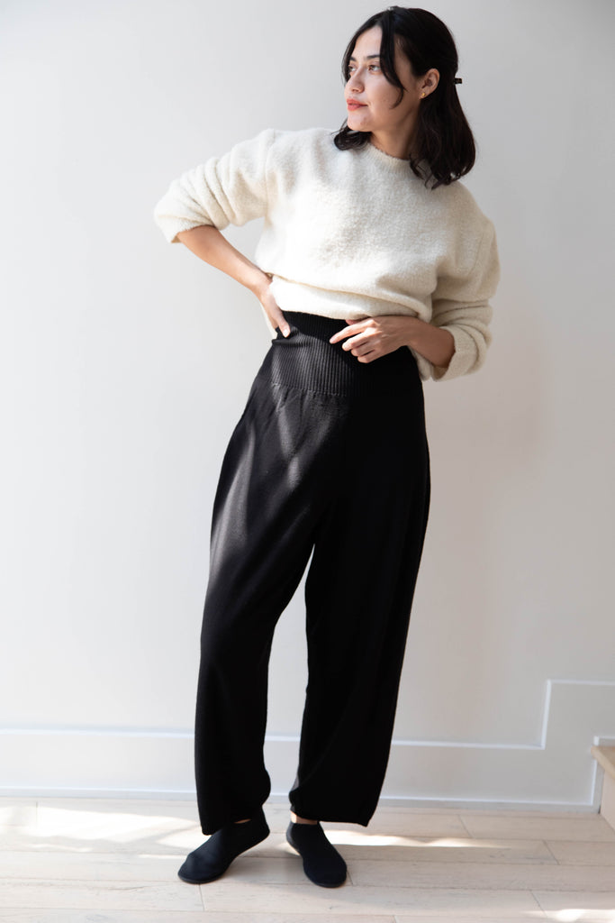 Manuelle Guibal | Similic Knit Trousers in Black
