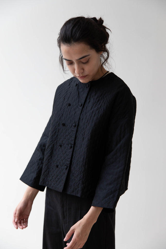 Robe de Peau | Quilted Jacket in Black