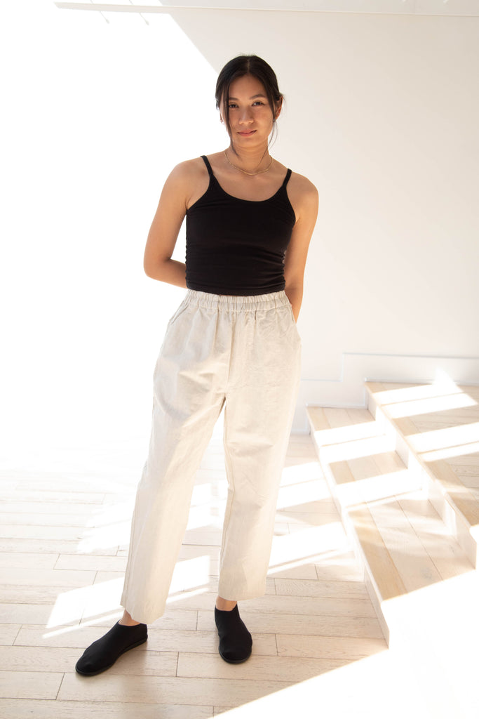 H.Unit | Elastic Trousers in Kinari