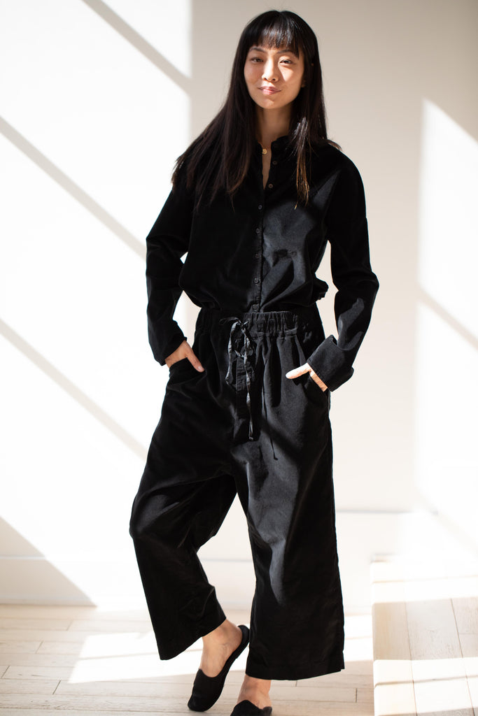 Album di Famiglia | W & S Trouser in Black Velvet