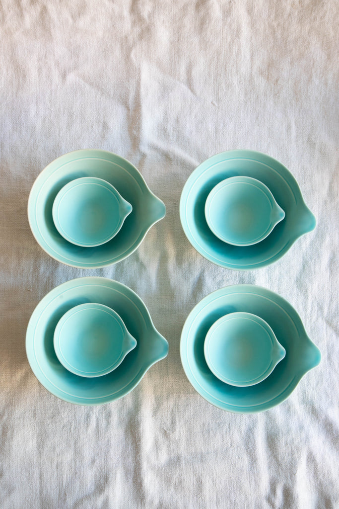 Nesting Bowls in Teal