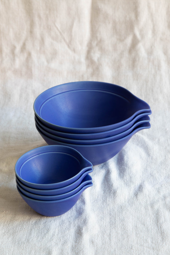 Nesting Bowls in Cobalt