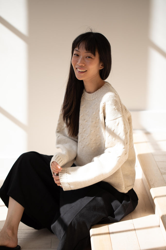 École De Curiosités | Mori Sweater Knitwear in Cream