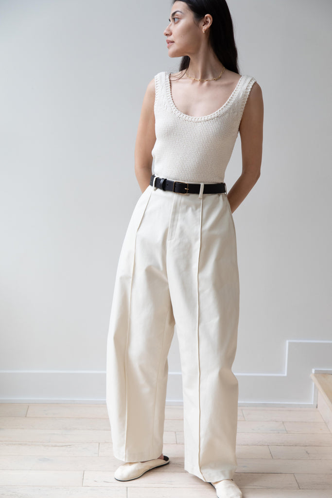 Tenne Handcrafted Modern | Curve Trousers in Cream